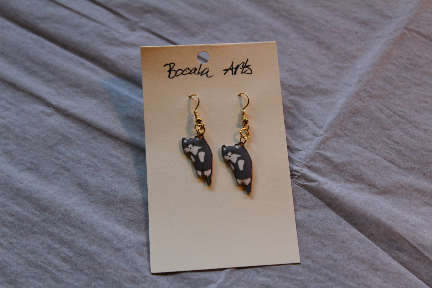 Hanging-in-There Cat Charms