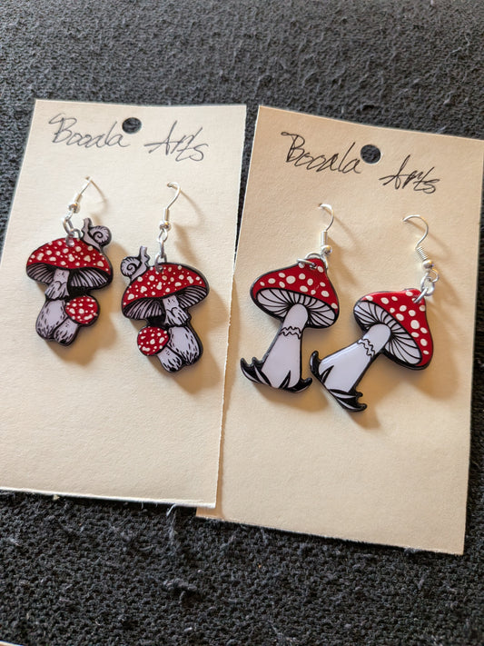 Punk Mushroom Earrings