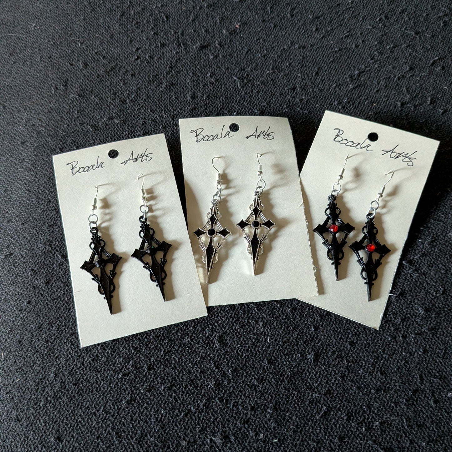 Gothic Cross Earrings