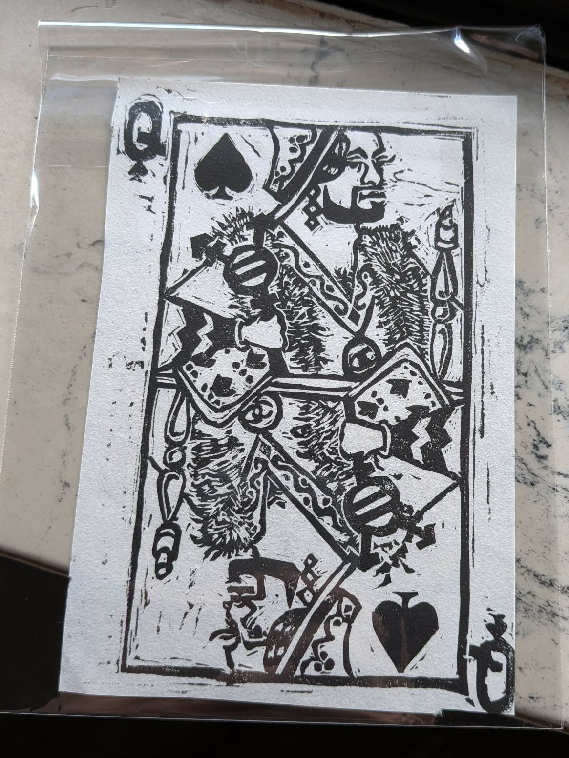 Large Thin Linograph Prints