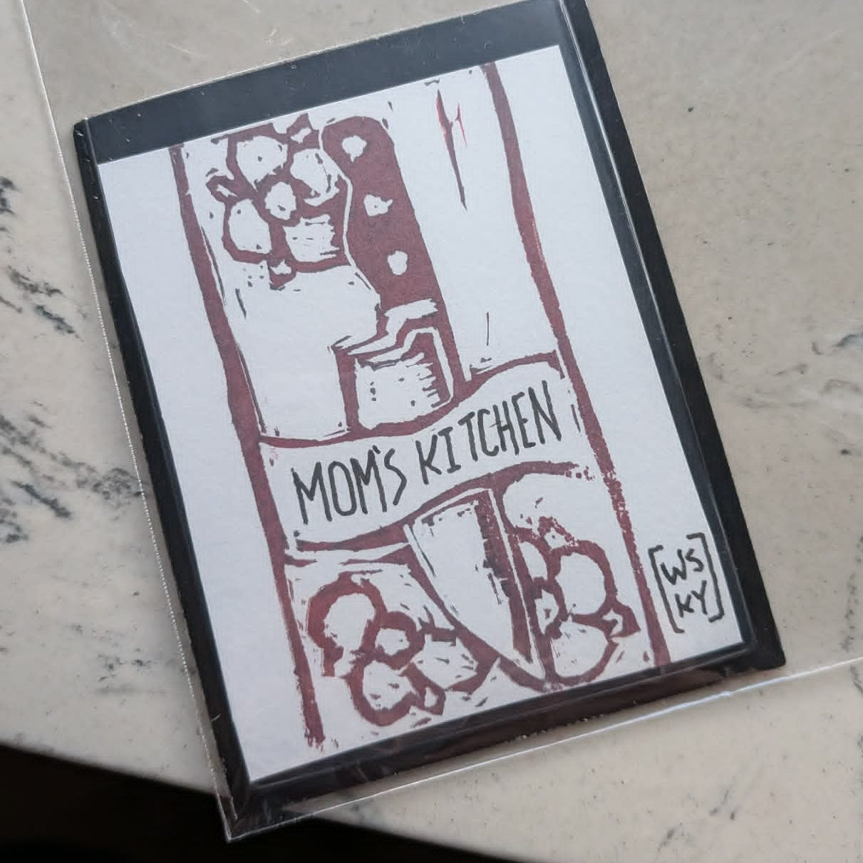 Linograph Print Slip Magnets