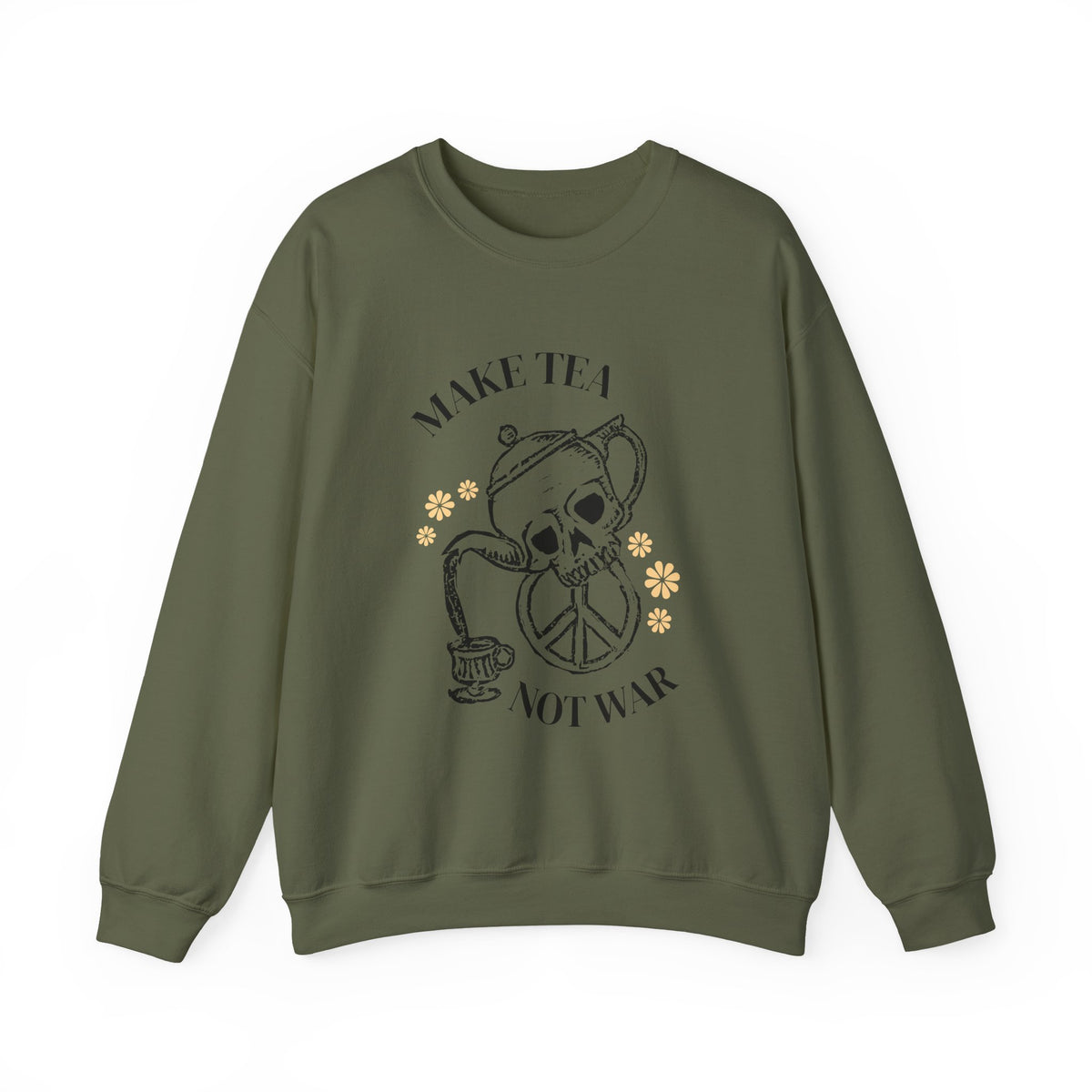 Make Tea Not War Crewneck Sweatshirt