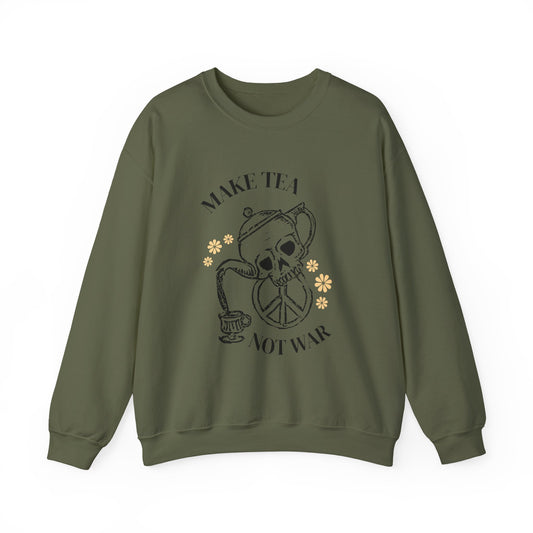 Make Tea Not War Crewneck Sweatshirt