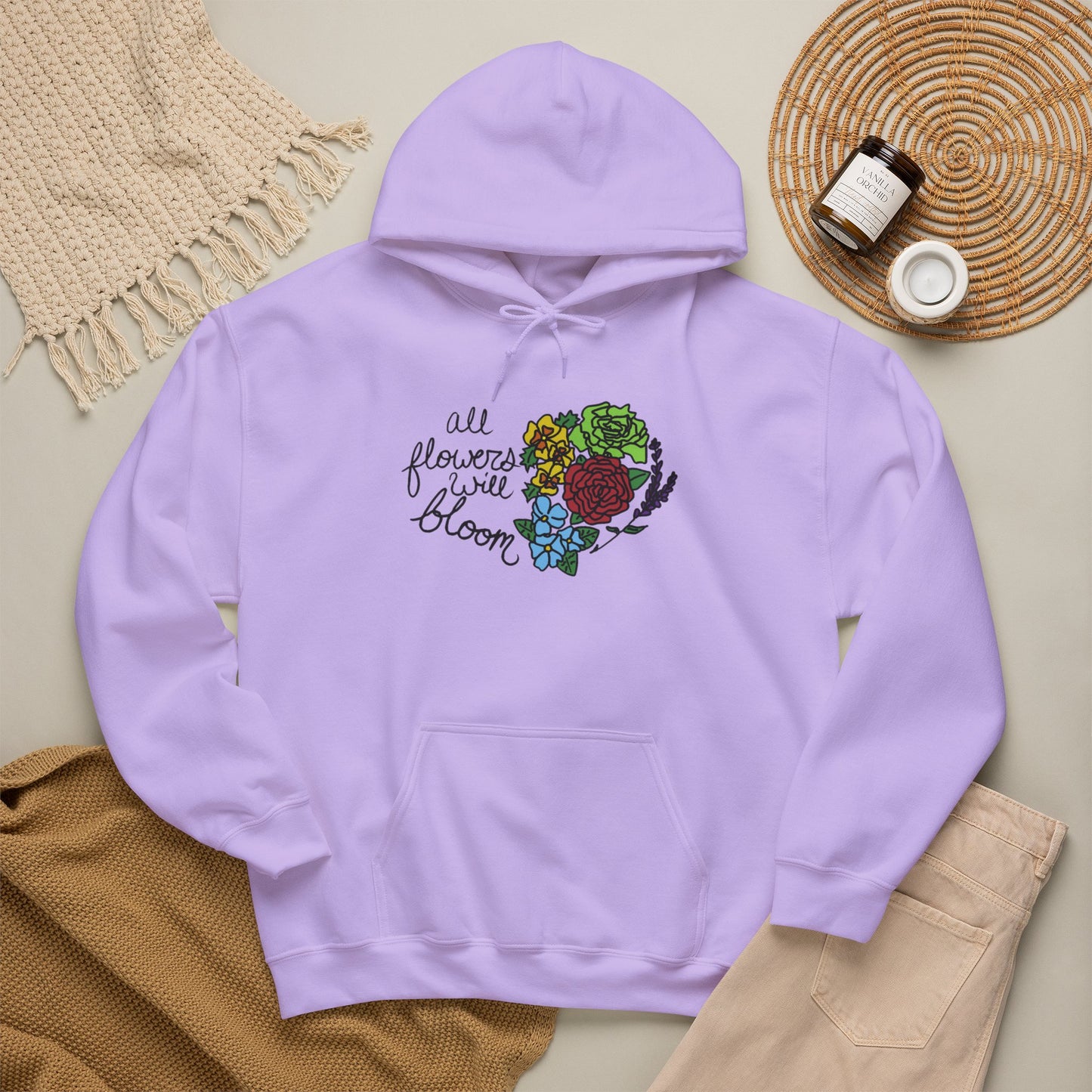 All Flowers Will Bloom Pride 2026 Hooded Sweatshirt