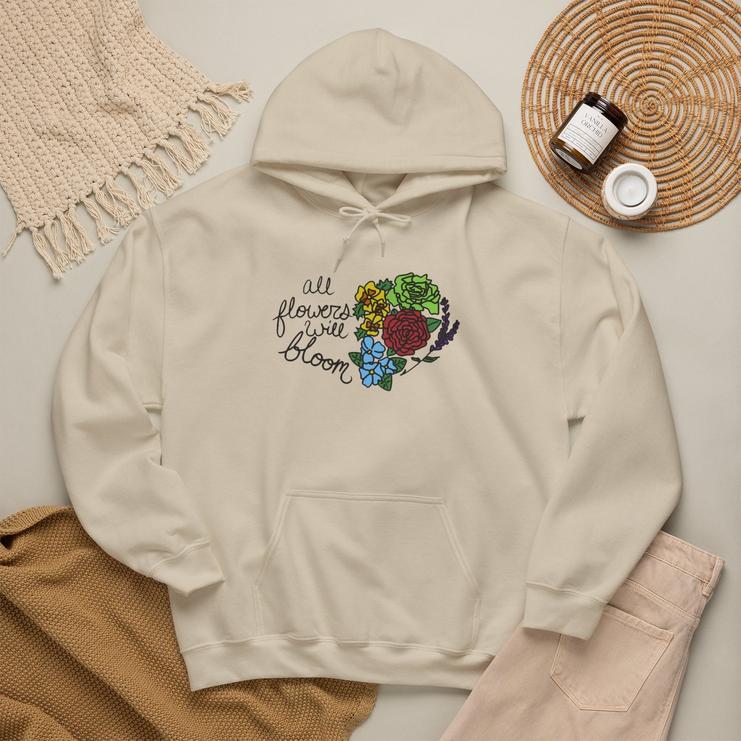All Flowers Will Bloom Pride 2026 Hooded Sweatshirt