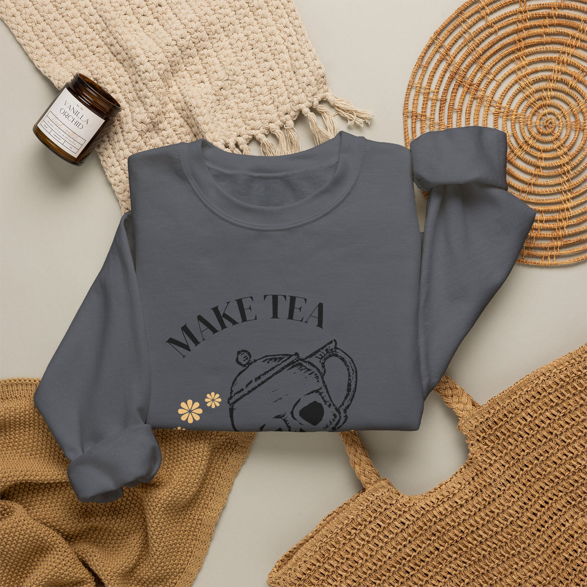 Make Tea Not War Crewneck Sweatshirt