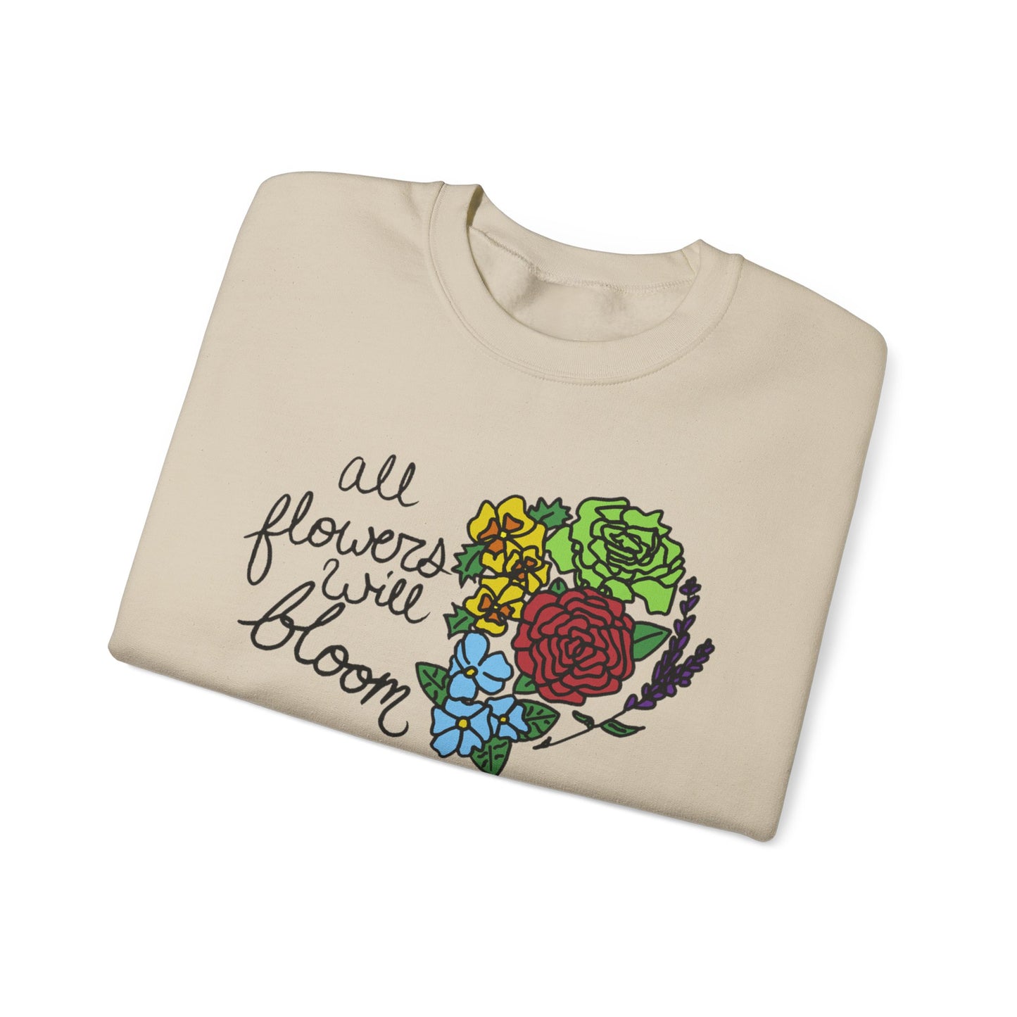 All Flowers Will Bloom Pride 2026 Sweatshirt
