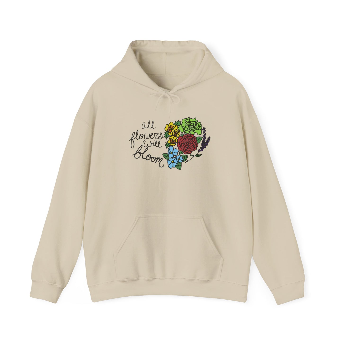 All Flowers Will Bloom Pride 2026 Hooded Sweatshirt