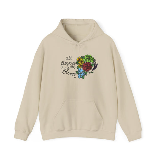All Flowers Will Bloom Pride 2026 Hooded Sweatshirt
