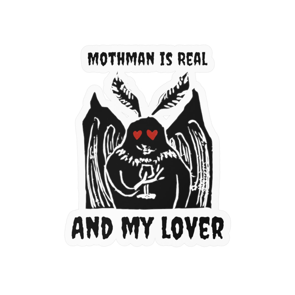 Mothman kiss-cut Sticker Decals