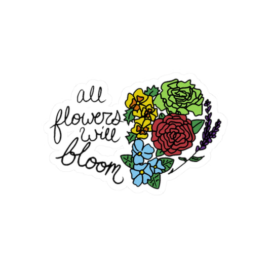 All Flowers Will Bloom Pride 2026 Sticker