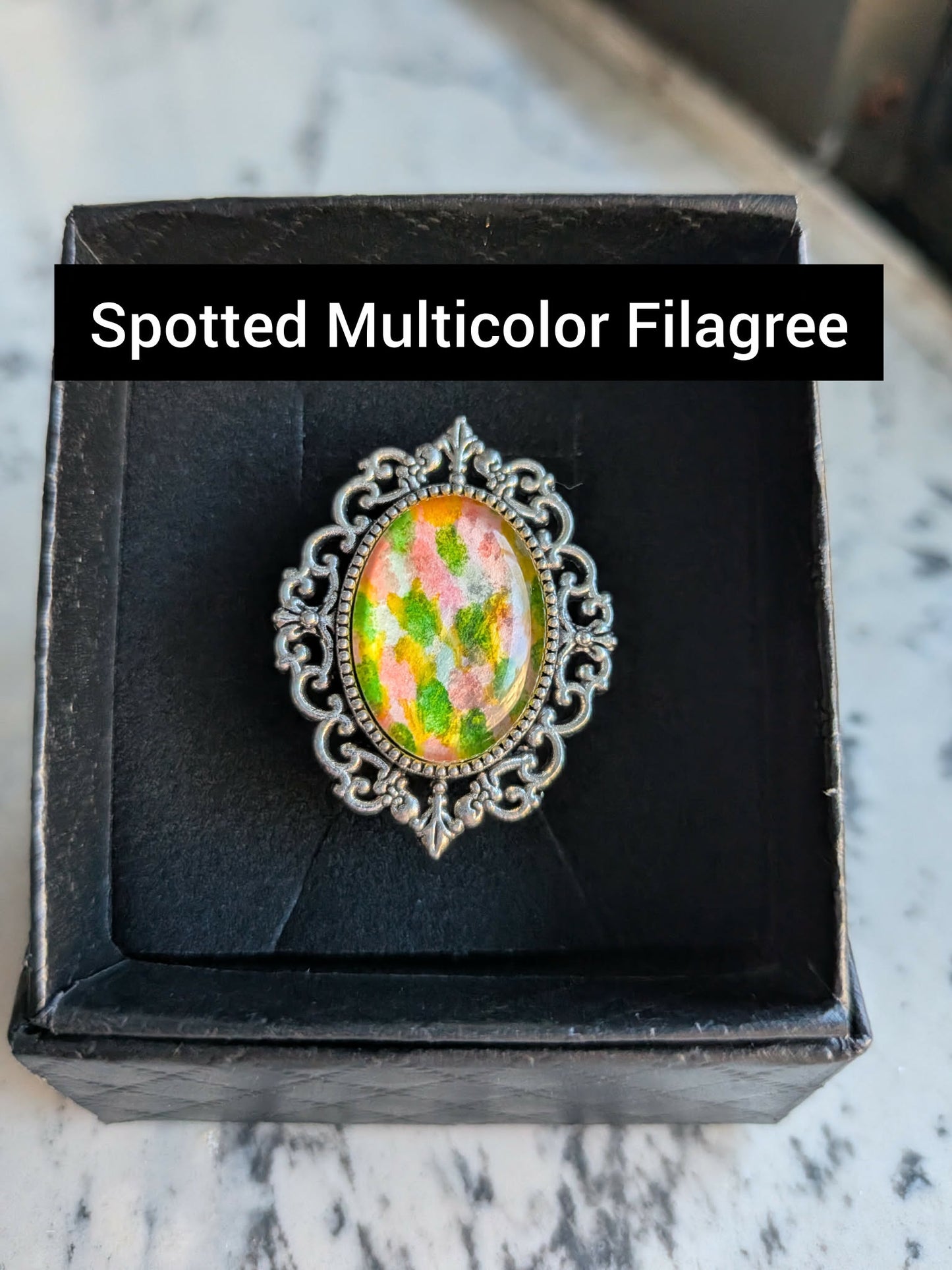 Watercolor Adjustable Rings