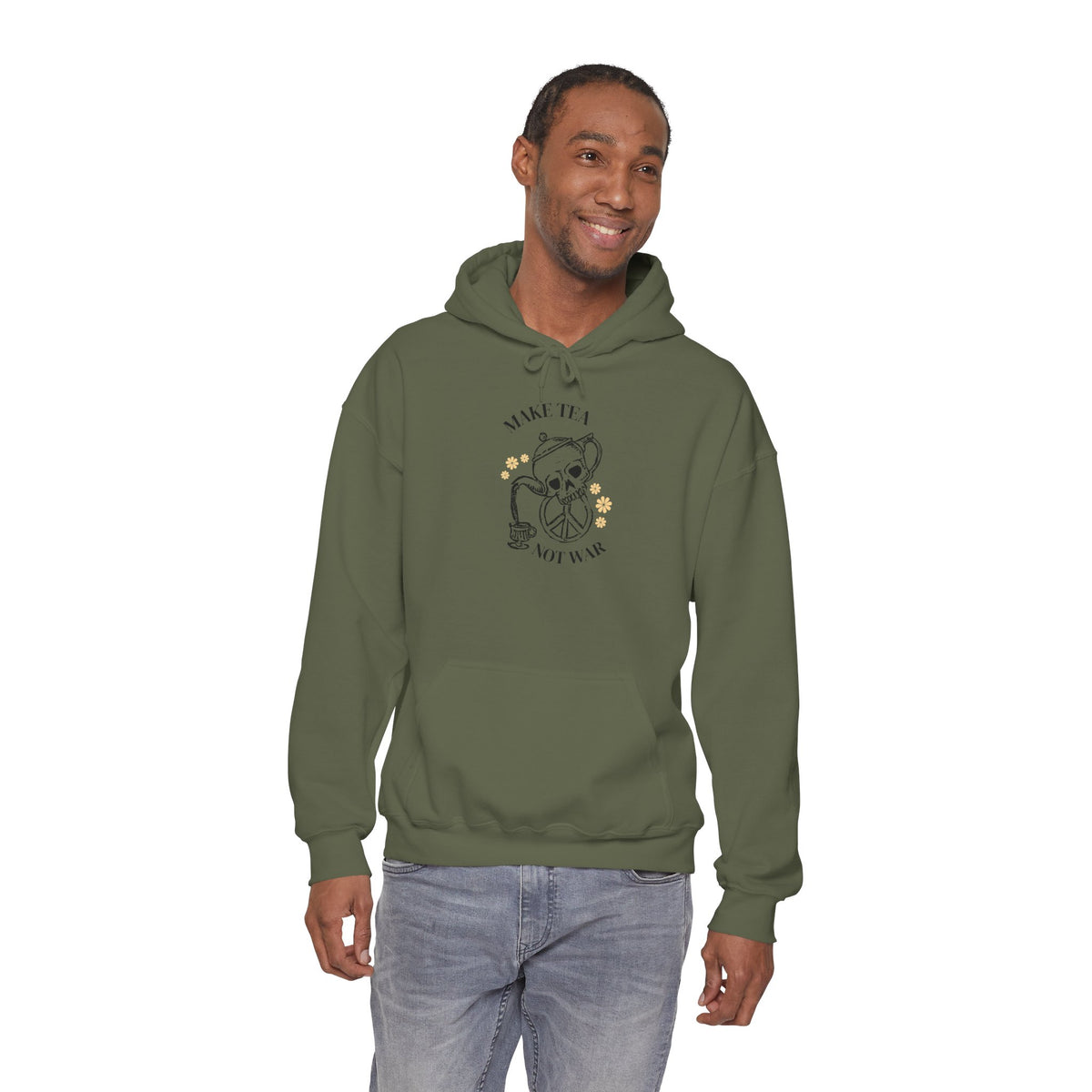 Make Tea Not War Hooded Sweatshirt