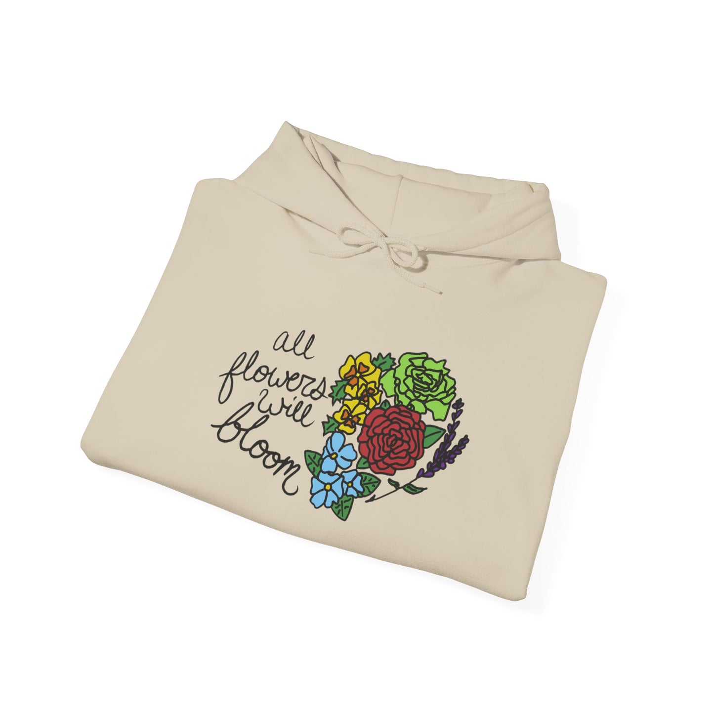 All Flowers Will Bloom Pride 2026 Hooded Sweatshirt