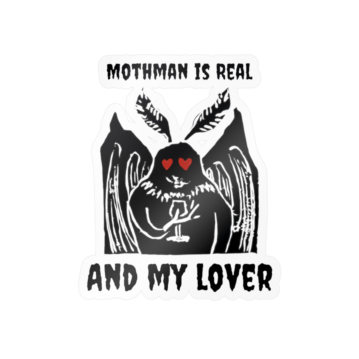 Mothman kiss-cut Sticker Decals