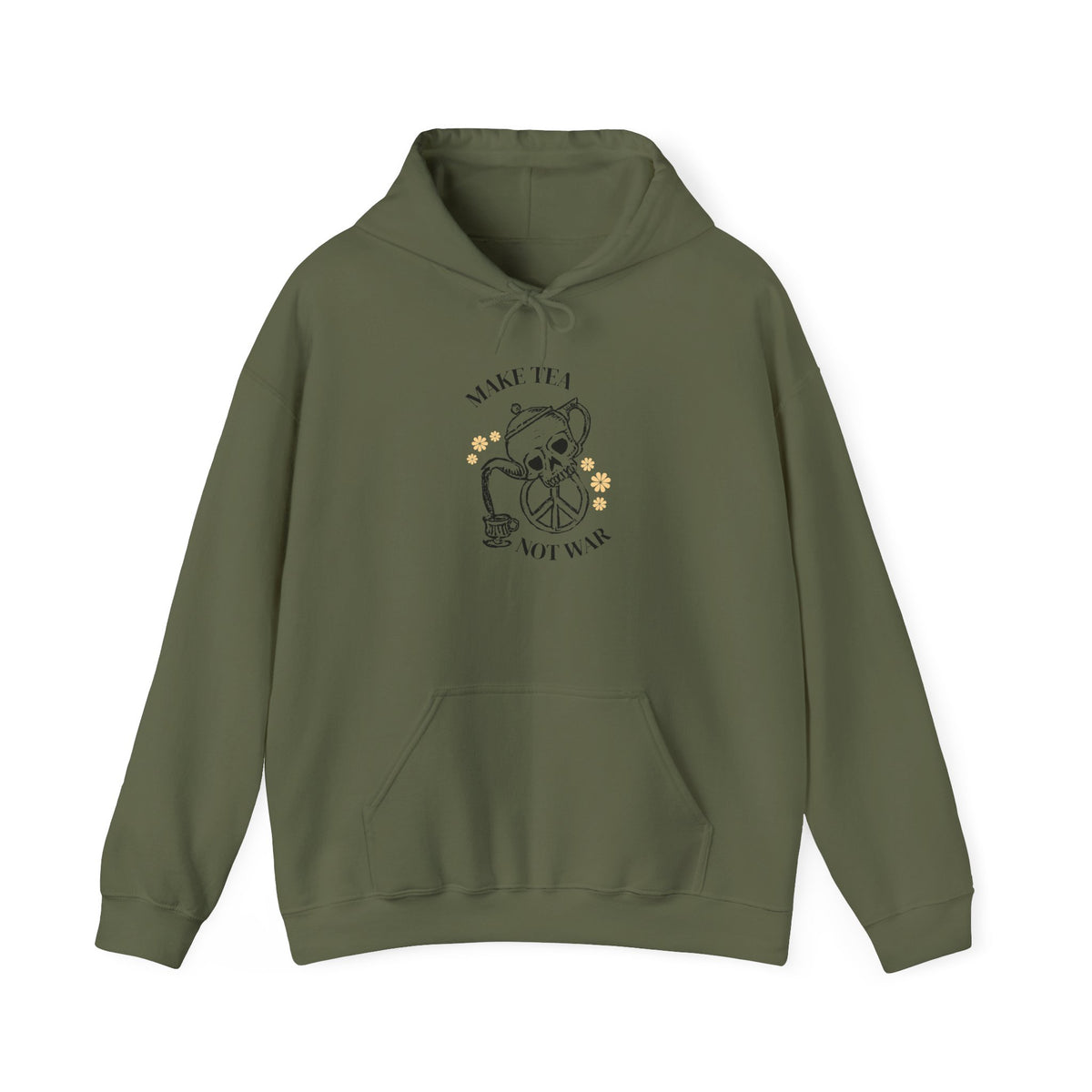 Make Tea Not War Hooded Sweatshirt