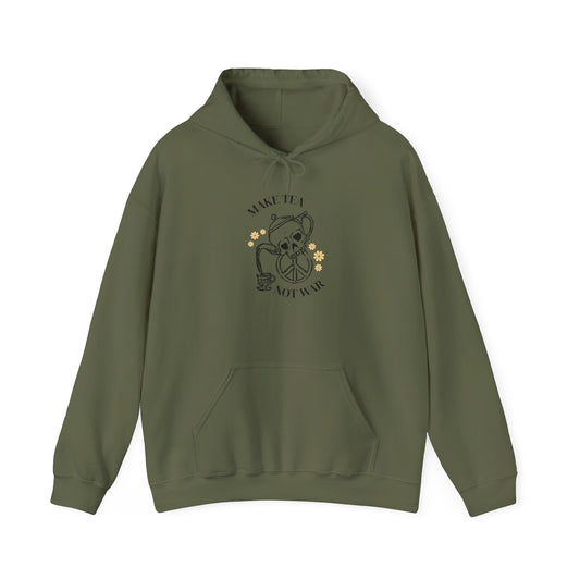 Make Tea Not War Hooded Sweatshirt