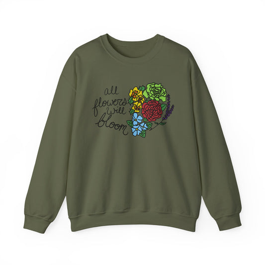 All Flowers Will Bloom Pride 2026 Sweatshirt