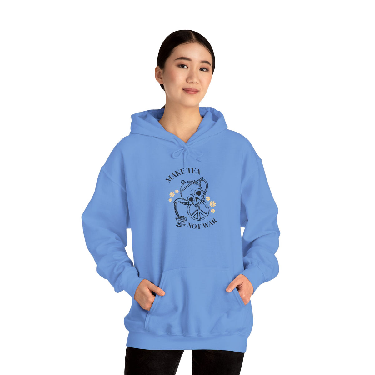 Make Tea Not War Hooded Sweatshirt