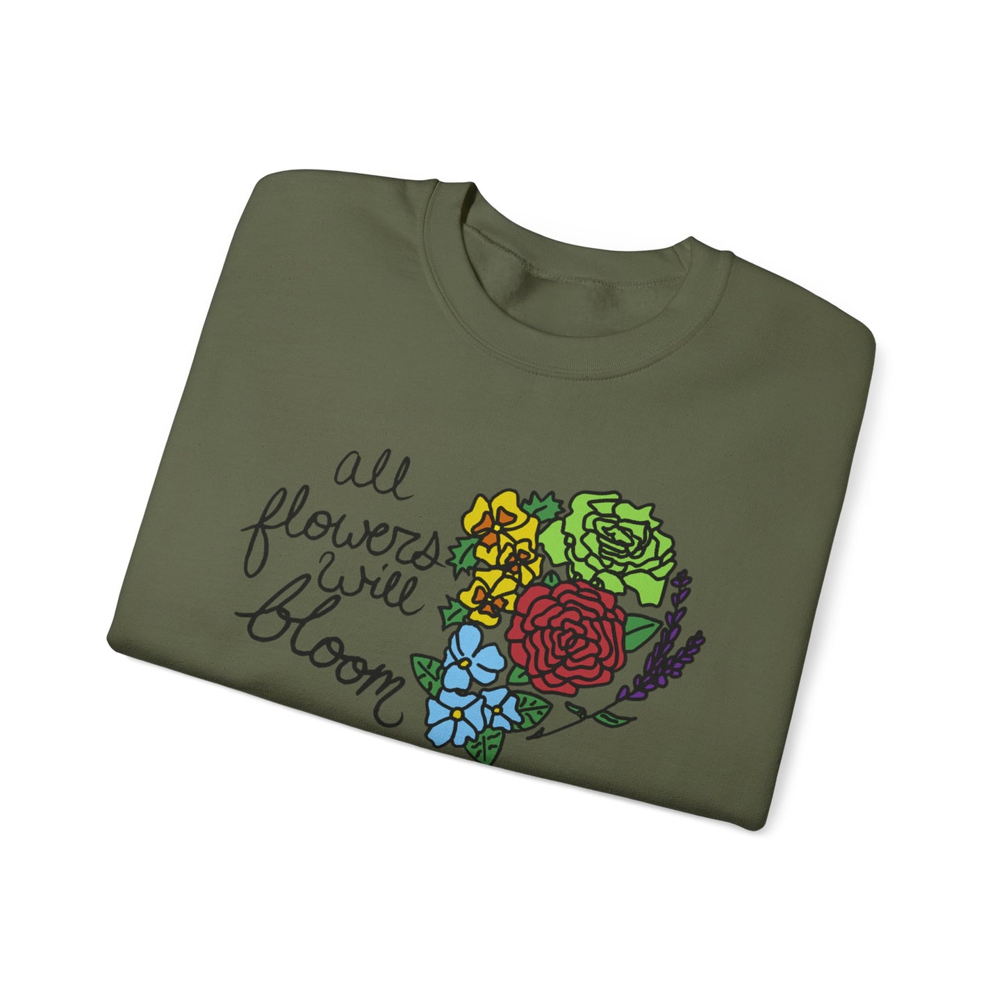 All Flowers Will Bloom Pride 2026 Sweatshirt