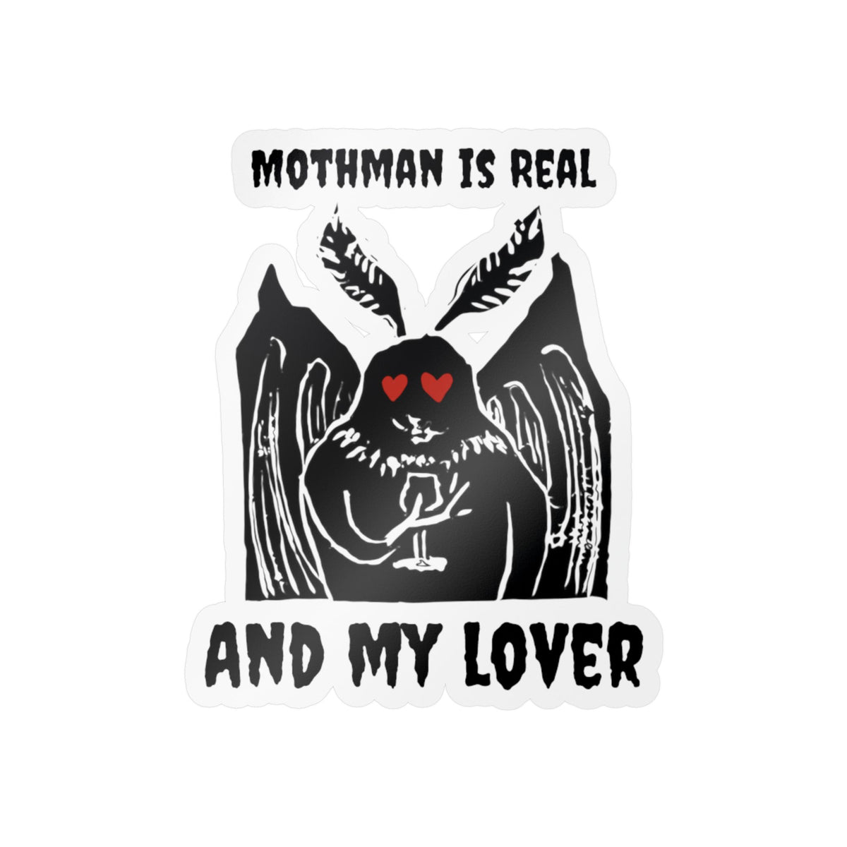 Mothman kiss-cut Sticker Decals