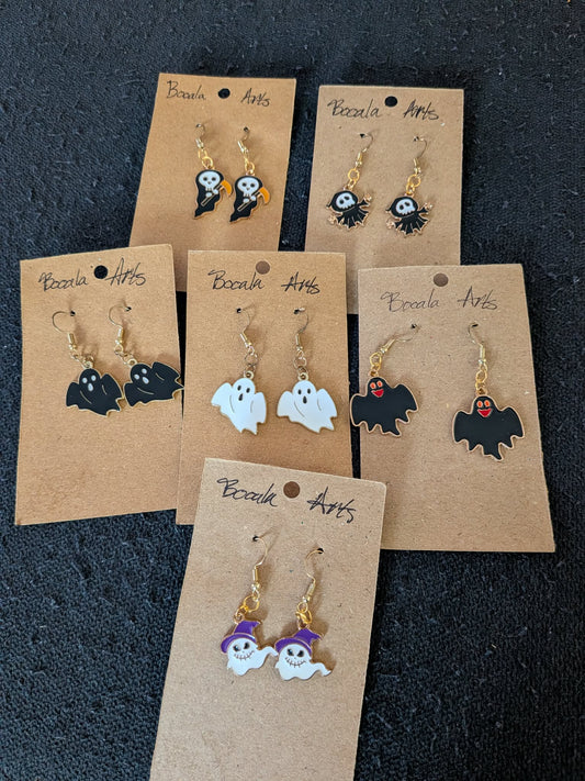 Ghosts and Ghouls Charm Earrings