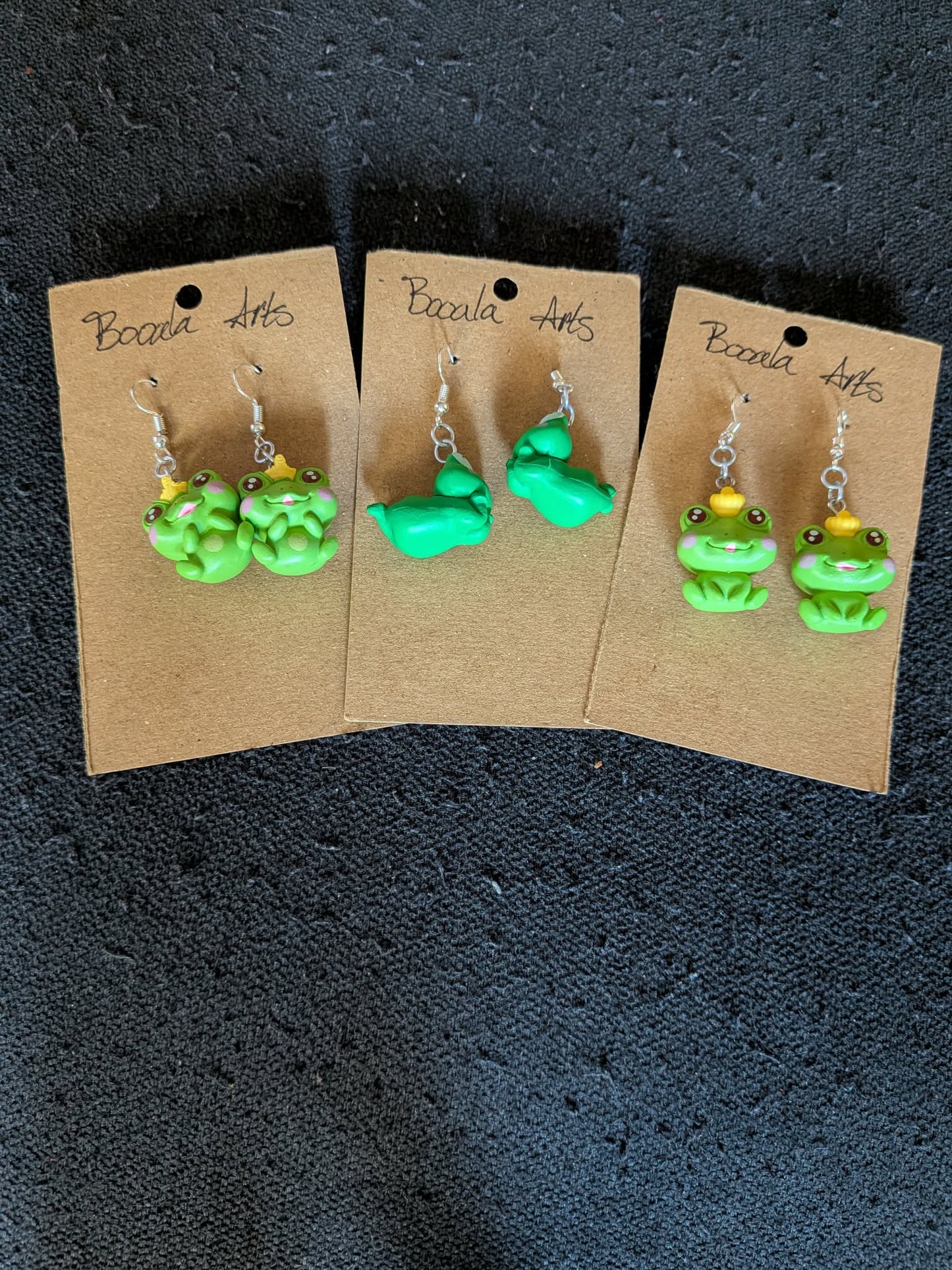 3D Frog Earrings