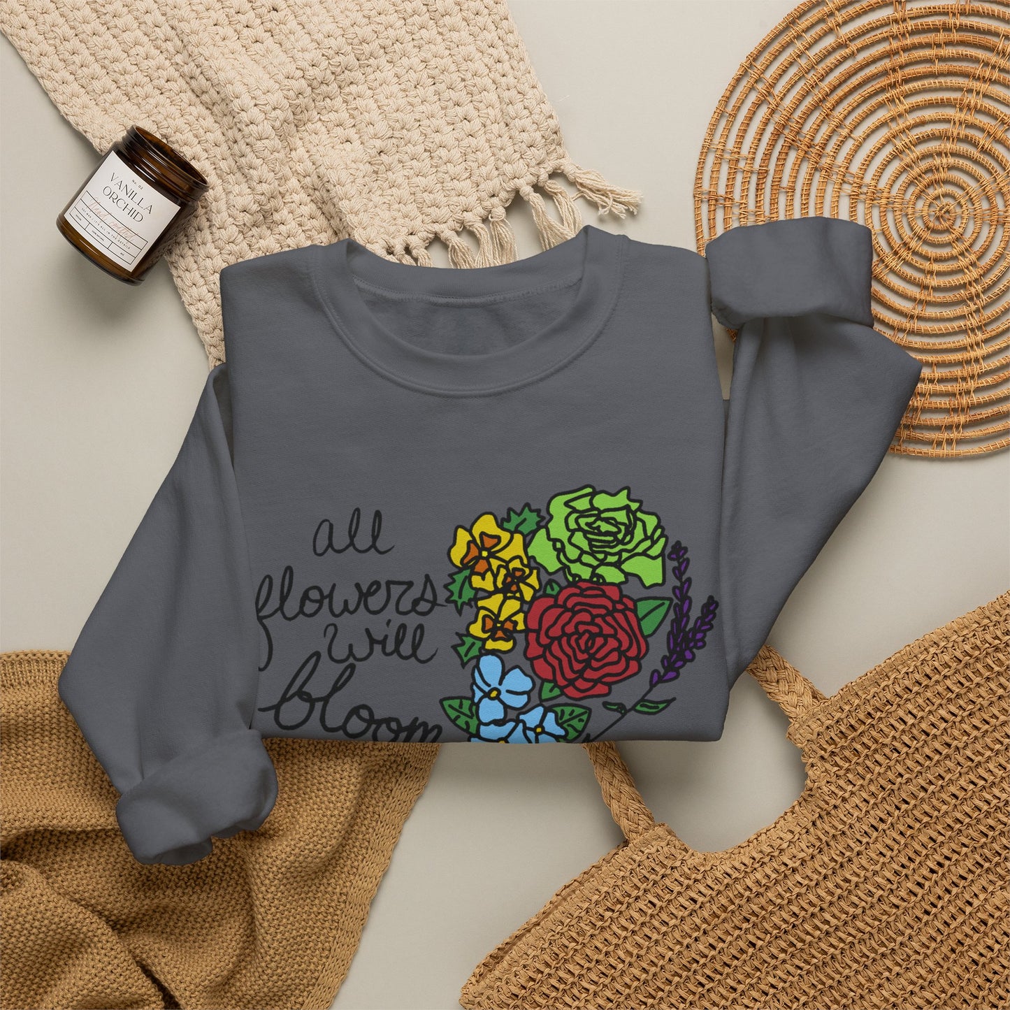 All Flowers Will Bloom Pride 2026 Sweatshirt