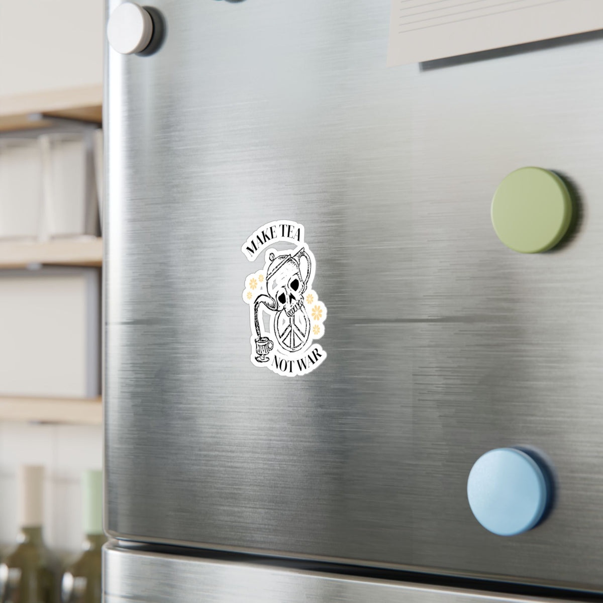 Make Tea Not War Kiss-Cut Vinyl Decals