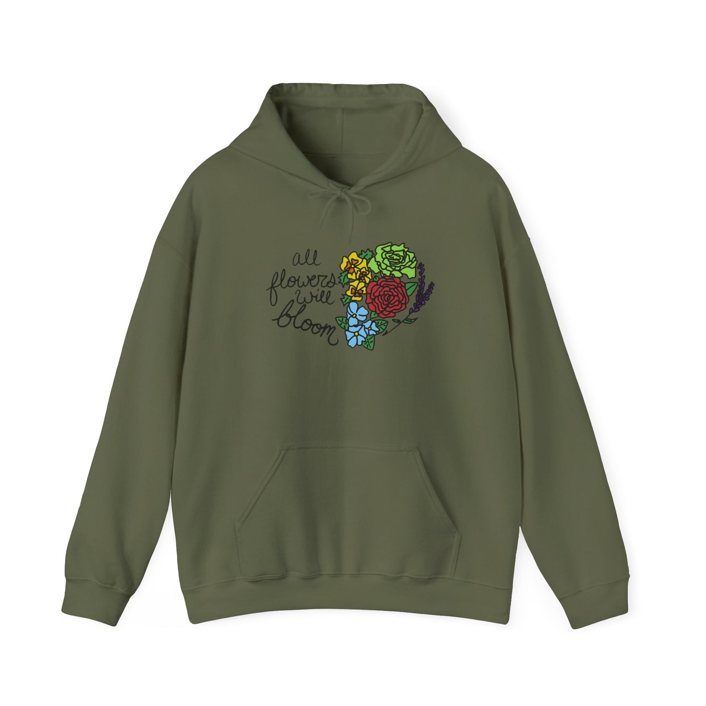 All Flowers Will Bloom Pride 2026 Hooded Sweatshirt