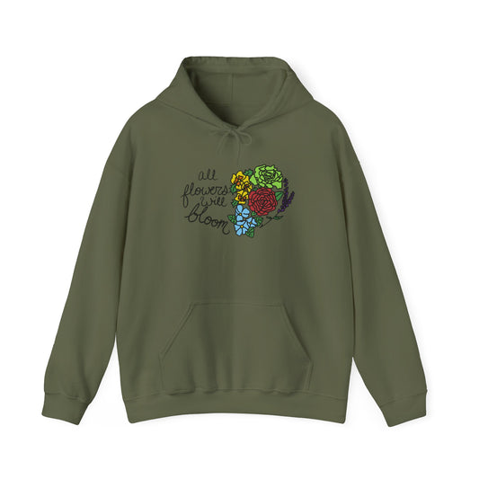 All Flowers Will Bloom Pride 2026 Hooded Sweatshirt