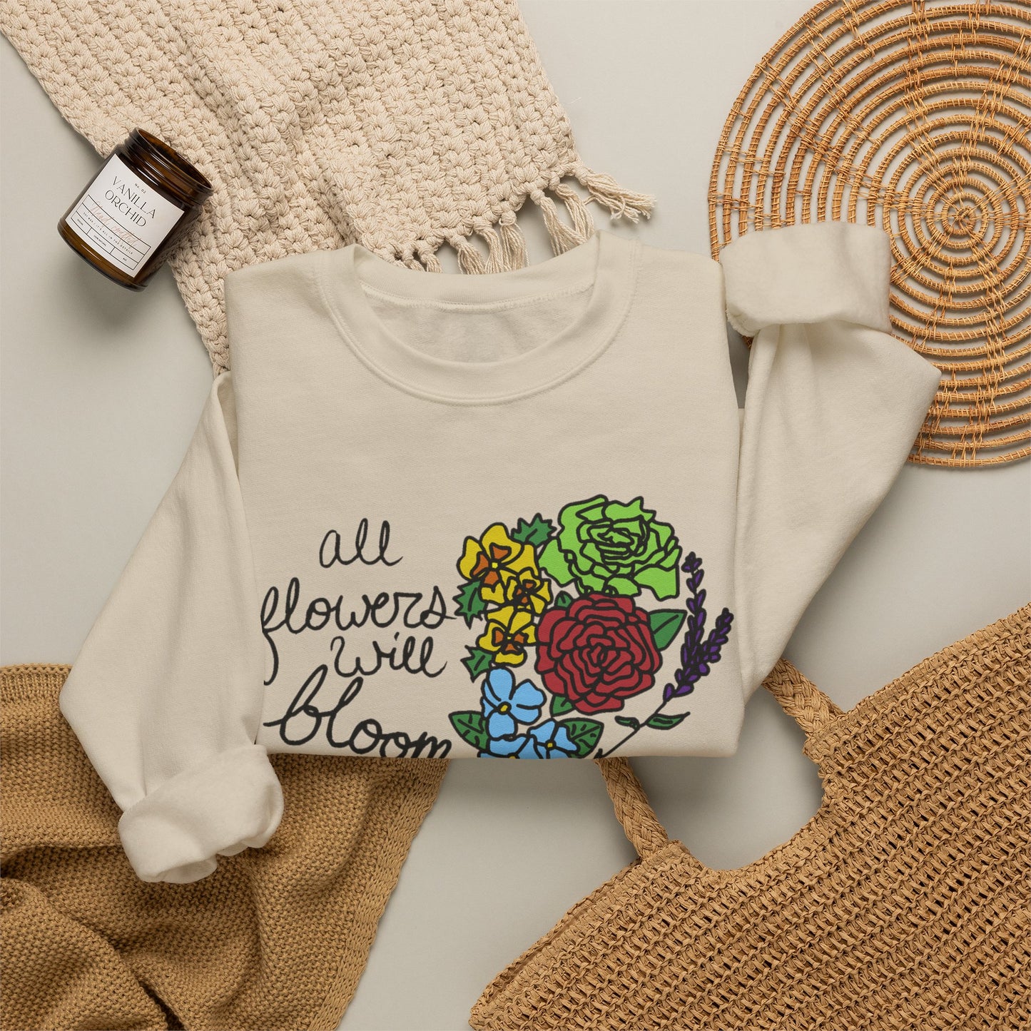 All Flowers Will Bloom Pride 2026 Sweatshirt