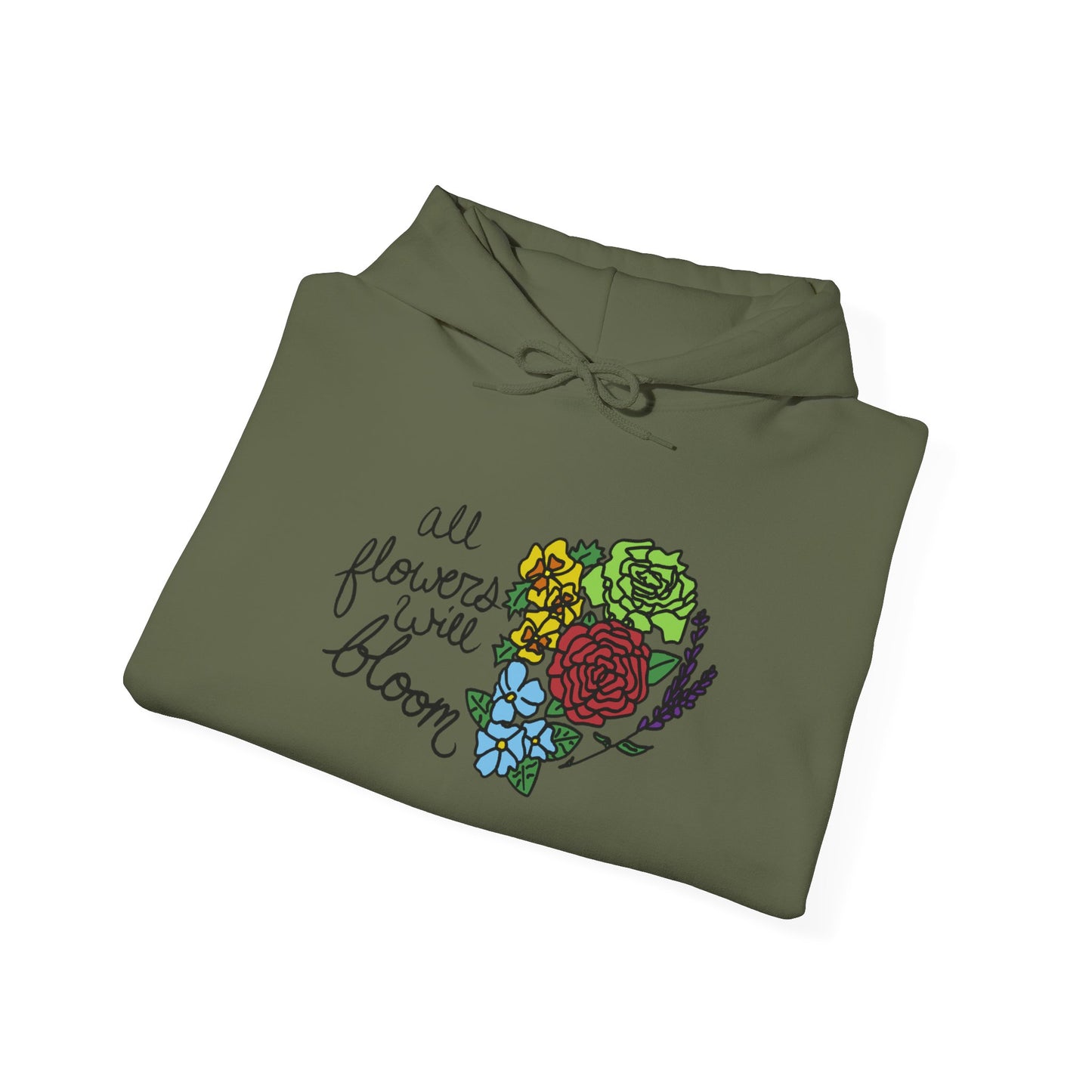All Flowers Will Bloom Pride 2026 Hooded Sweatshirt