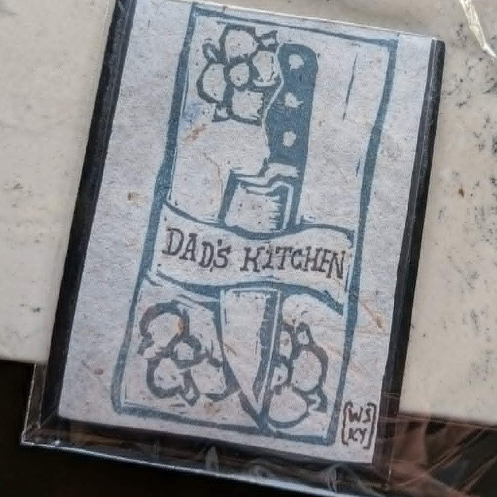 Linograph Print Slip Magnets