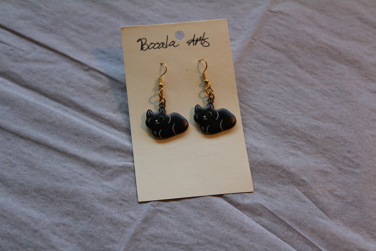 Cat Loaf Charm Earrings
