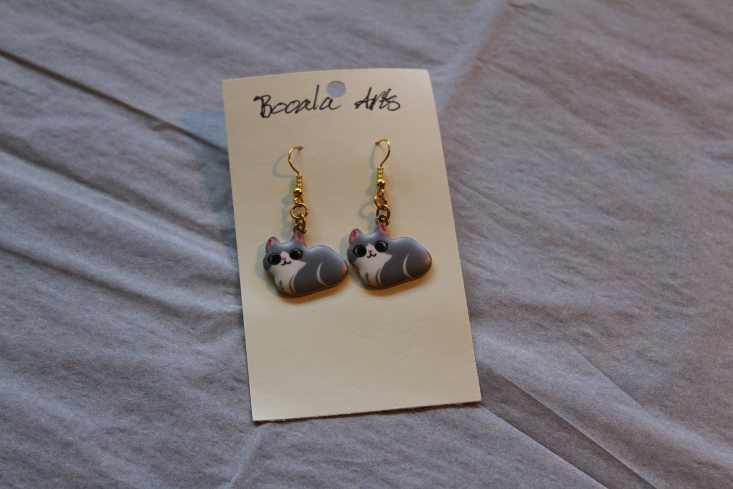 Cat Loaf Charm Earrings