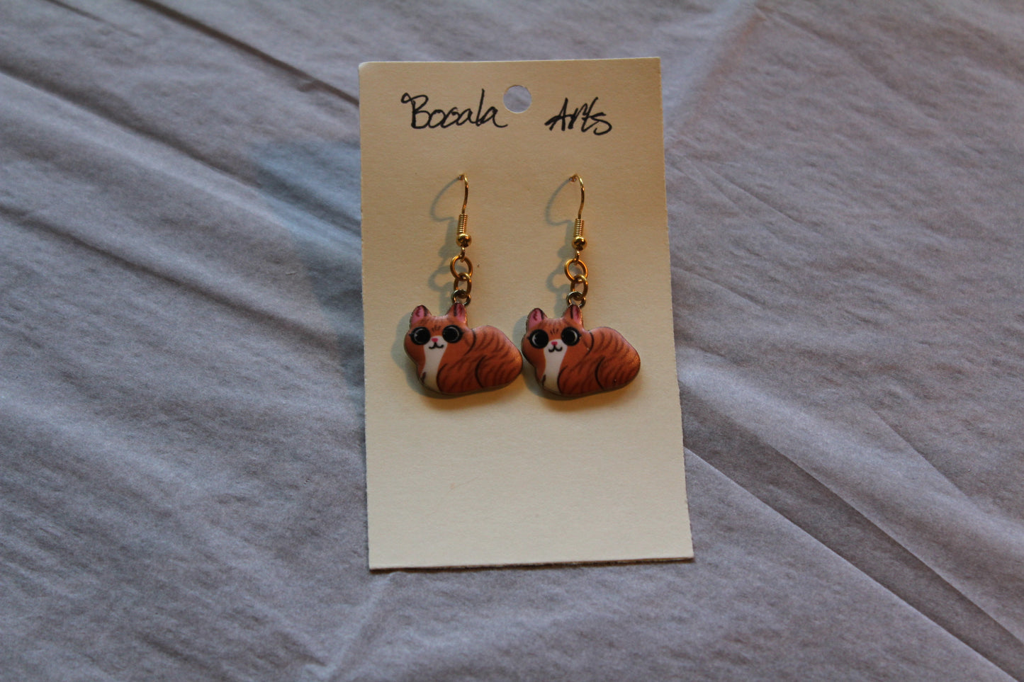 Cat Loaf Charm Earrings