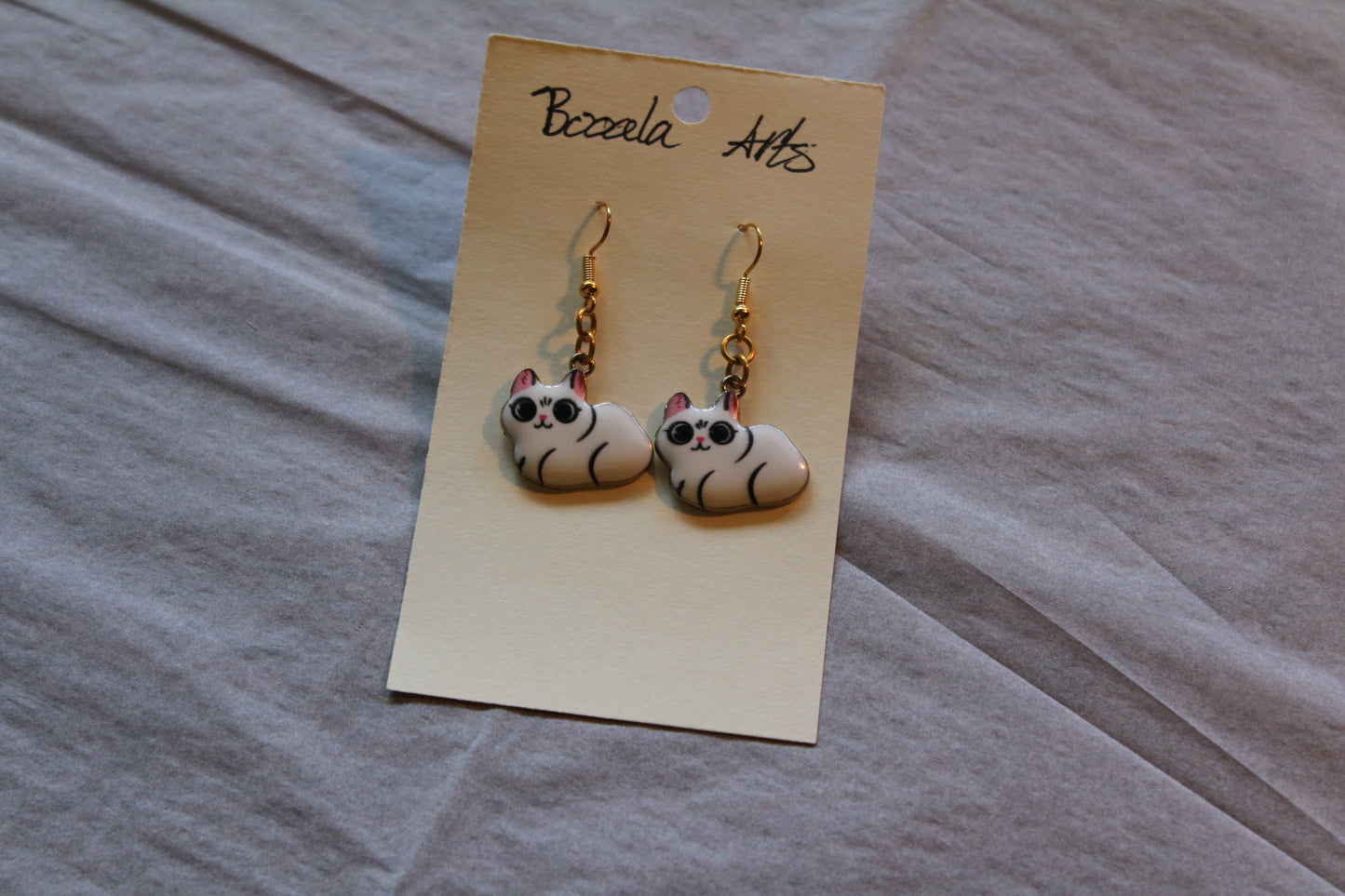 Cat Loaf Charm Earrings