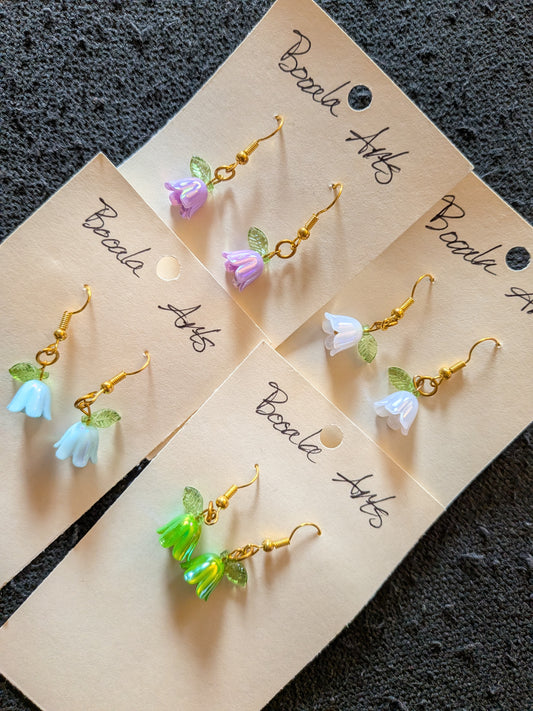 Color Bell Flower Earrings