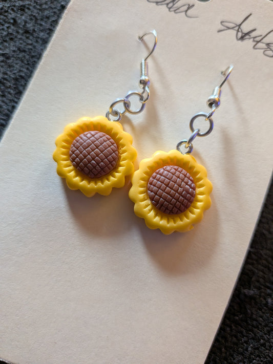 Chunky Sunflower Earrings