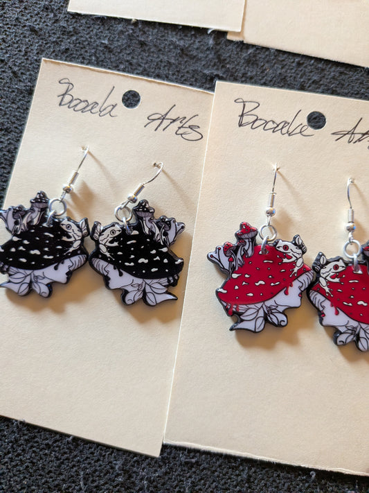 Punk Mushroom Earrings
