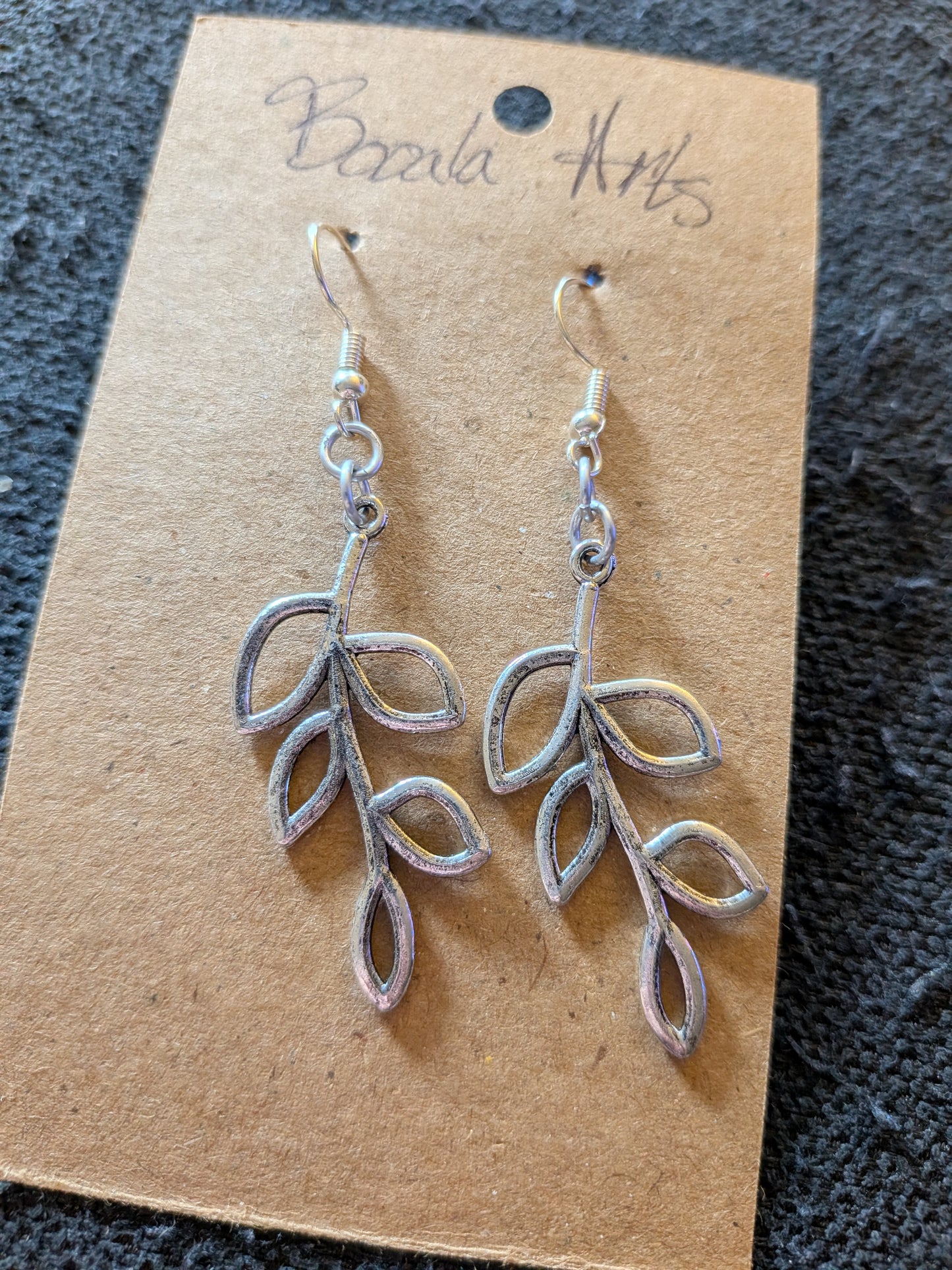 Silver Leaf Earrings