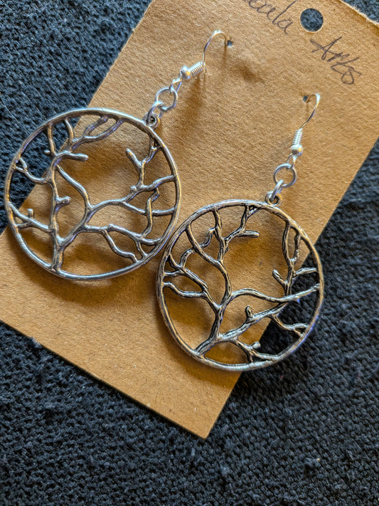 Silver Tree of Life Earrings