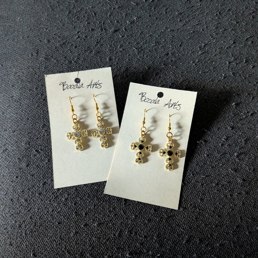 Regal Cross Earrings