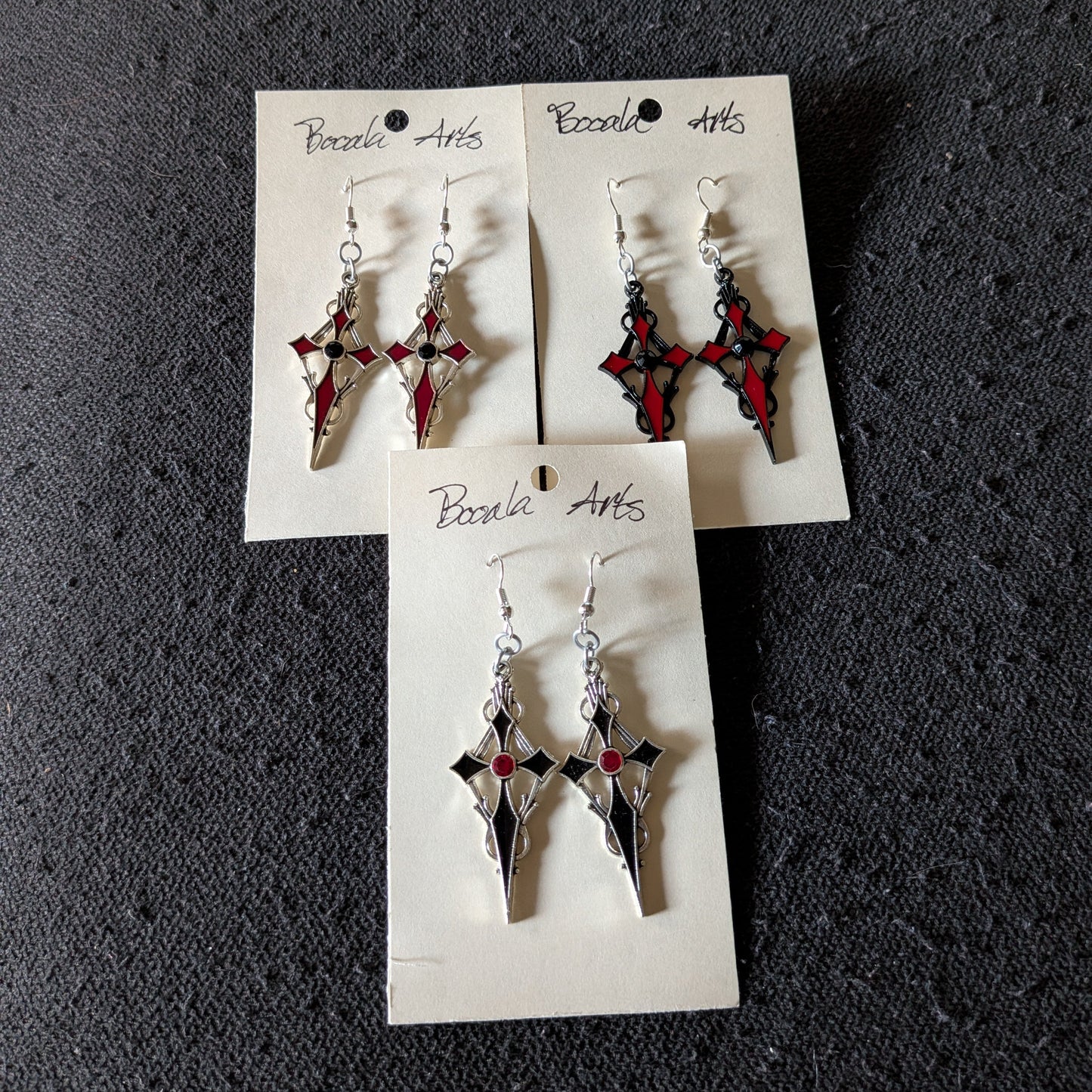 Gothic Cross Earrings