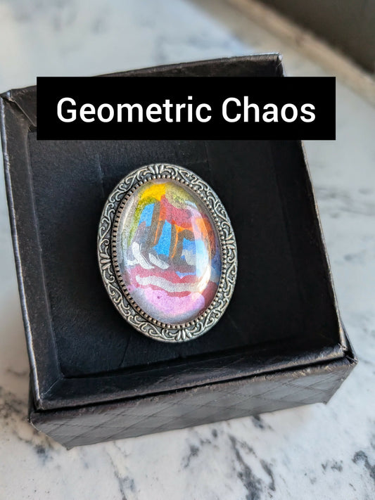 Watercolor Adjustable Rings