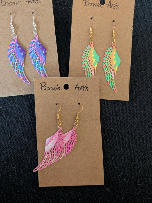 Vibrant Wing Filagree Earrings