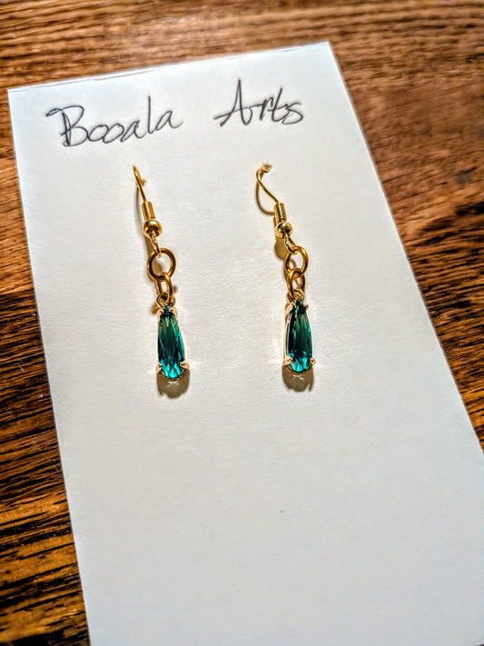 Tear Drop Mini Gem Earrings