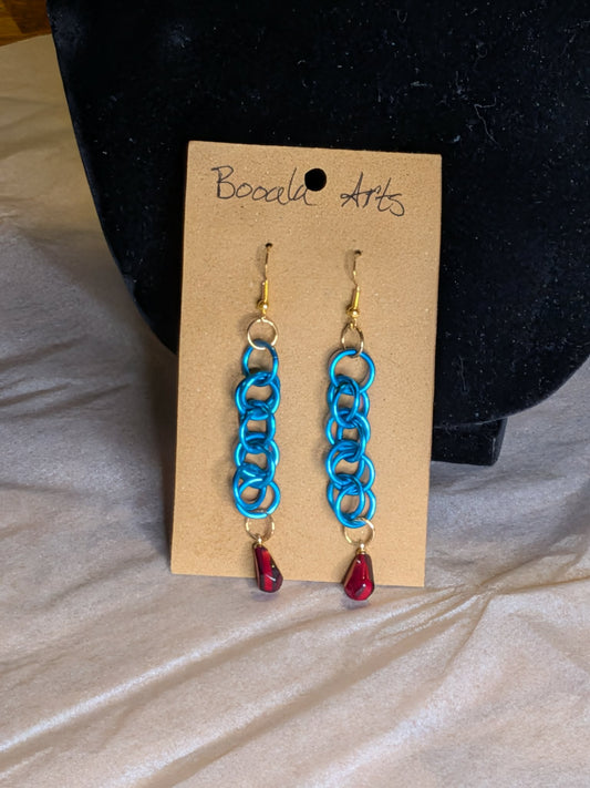 Pomegranate Helix Earrings