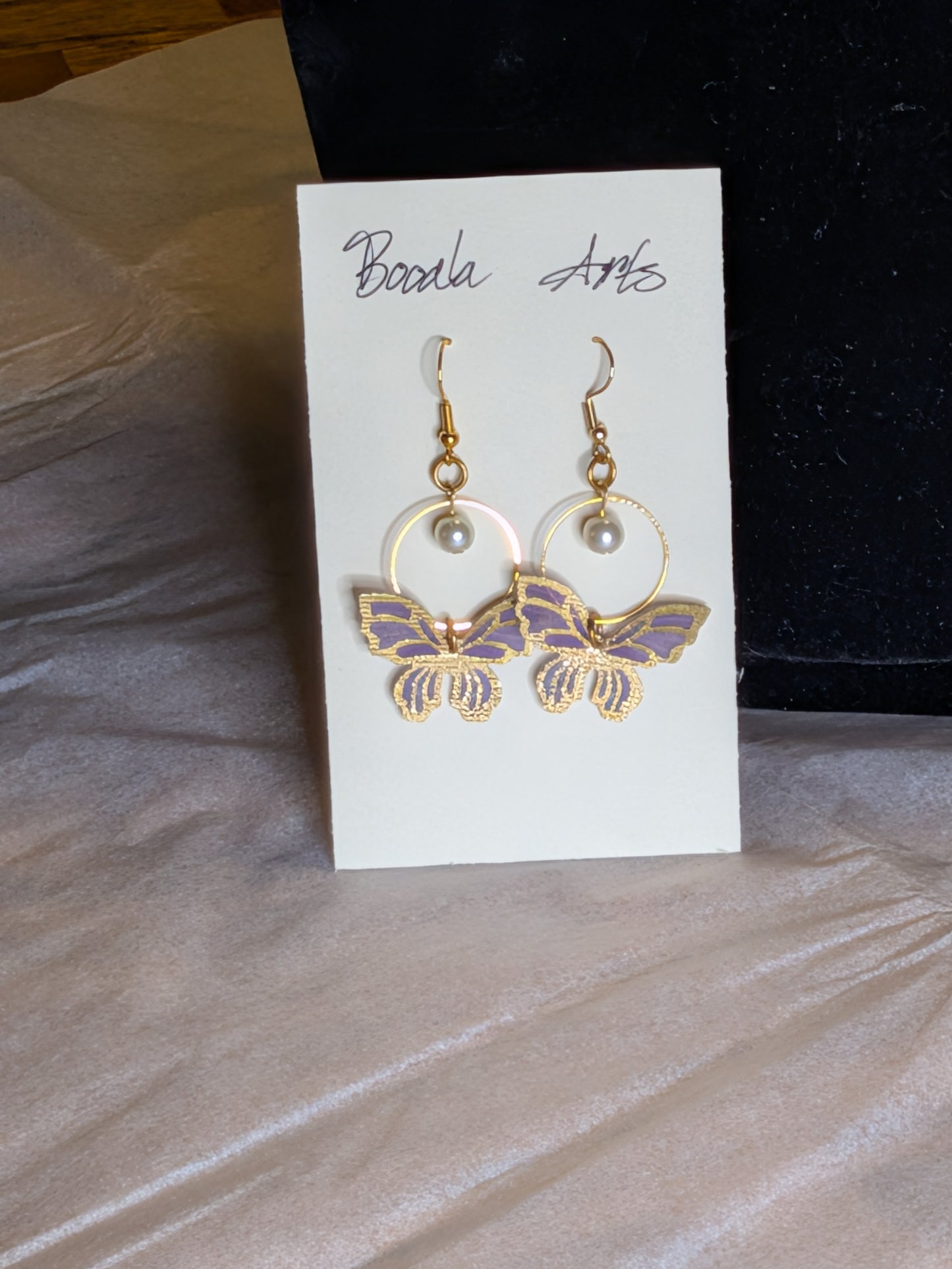 Butterfly Hoop Earrings